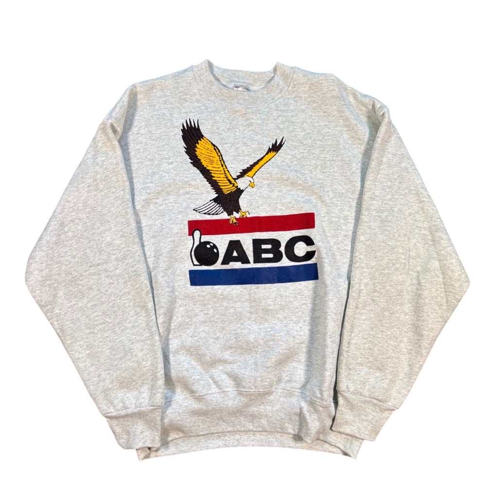 Vintage ABC American Bowling Congress Gold Eagle Crewneck Sweatshirt Size L